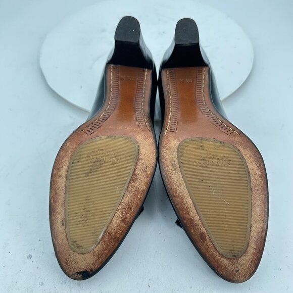 Gravati for Wilkes Bashford Women Size 8.5M Black Leather Tassel Heel shoes - Picture 8 of 12